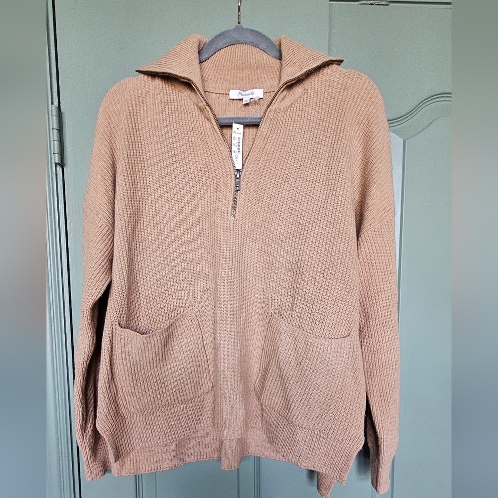 Madewell Glenbrook Half-zip Pullover Sweater
